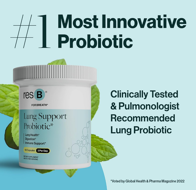 resB Lung Support – Clinically Proven Lung, Gut & Immune Health Supplement