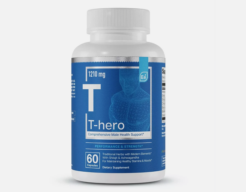 Essential Elements T-Hero – Male Health & T-Support, 60 Vegan Caps (2 Pack)