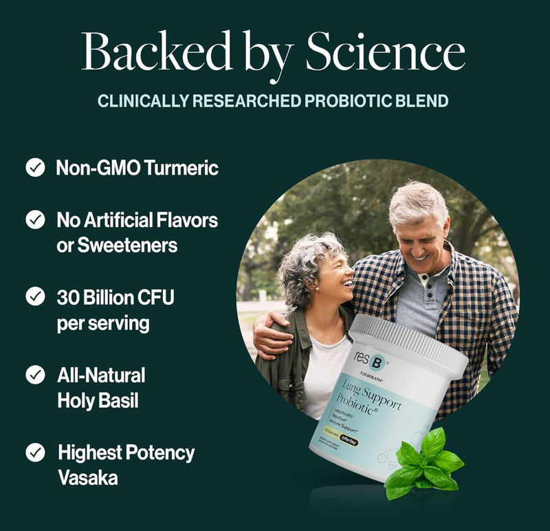 resB Lung Support – Clinically Proven Lung, Gut & Immune Health Supplement