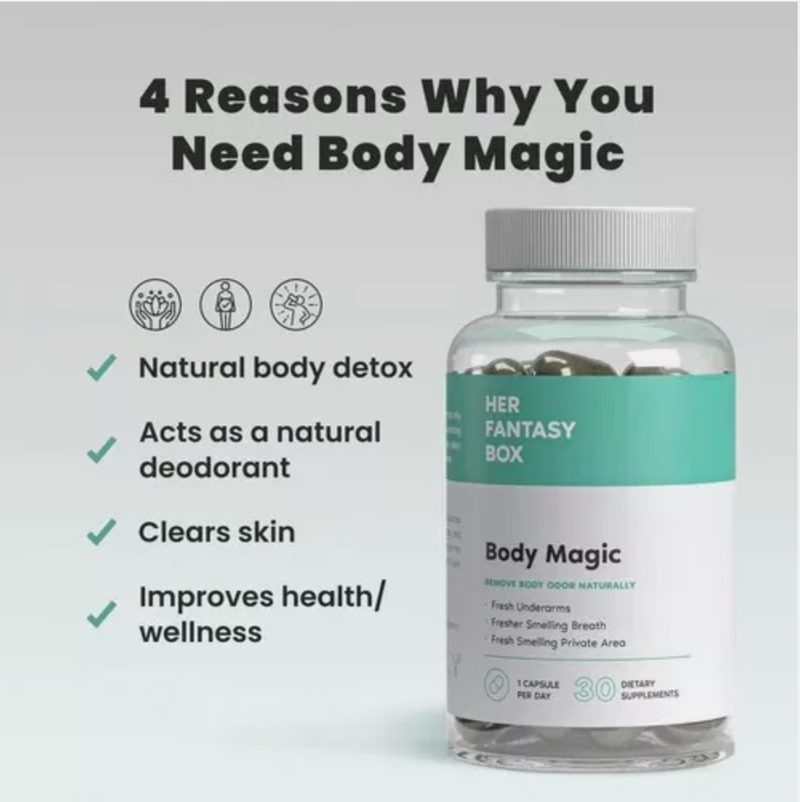 Her Fantasy Box | Body Magic Chlorophyll Capsules - 30 Vegan Capsules
