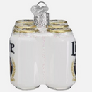 Old World Christmas MILLER LITE SIX PACK (32564) Glass Ornament