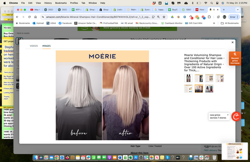 Moerie Volumizing Shampoo and Conditioner for Hair Loss - Thickening Products with Ingredients of Natural Origin - Over 100 Active Ingredients for Thick, Long, Luscious Hair, 2 X 8.45 Fl Oz