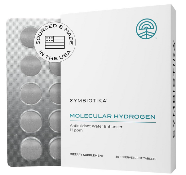 CYMBIOTIKA Molecular Hydrogen Water Tablets with Magnesium, Energy Boost, Gluten Free, Keto Antioxidant Drink, Fast Dissolving Supplements, Helps Fight Inflammation & Stress 30 Tablets, 12 ppm