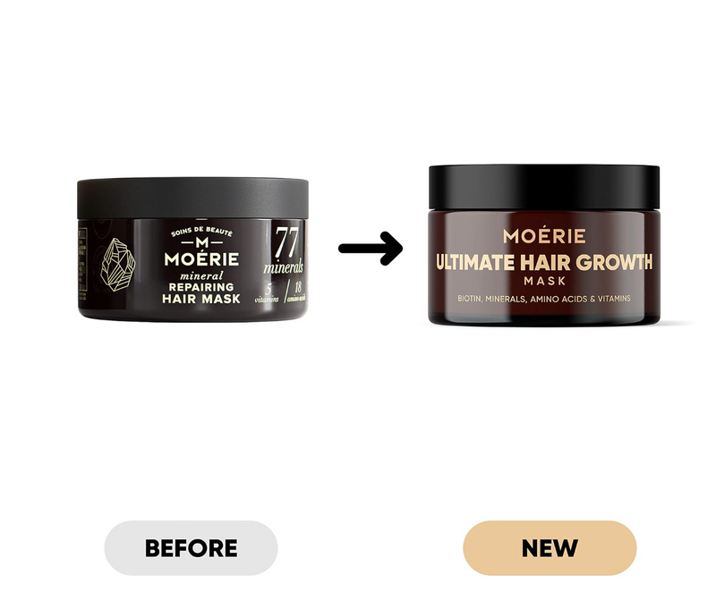 Moerie Hair Growth & Repair Mask - Restorative, Vegan-Friendly Treatment for Longer, Thicker, Fuller Hair - 100ml