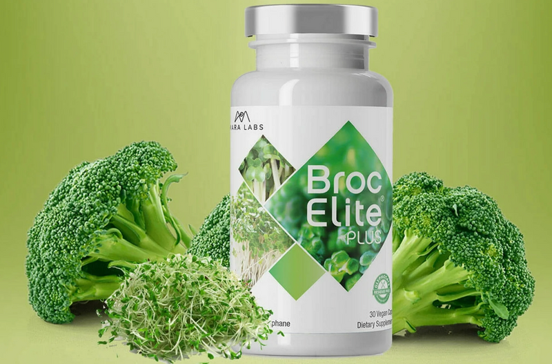 BrocElite® Plus Supplement With Stabilized Sulforaphane Extract- Brain Function, & Immune Health-30 Capsules