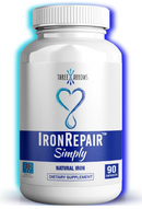Iron Repair Natural Iron Supplement – Maximum Absorption, Gentle on Stomach, Monash Low FODMAP – Boost Hemoglobin & Ferritin – Ideal for Women, Men, Teens & Pregnancy – 90 Capsules
