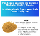 Iron Repair Natural Iron Supplement – Maximum Absorption, Gentle on Stomach, Monash Low FODMAP – Boost Hemoglobin & Ferritin – Ideal for Women, Men, Teens & Pregnancy – 90 Capsules