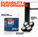 Freebird FlexSeries Blade Refills (3-Pack) – No Irritation, Razor Bumps, or Ingrown Hairs – Ultra-Sharp, Durable & ScalpSafe – QuickSnap Install – Replace Every 50 Shaves