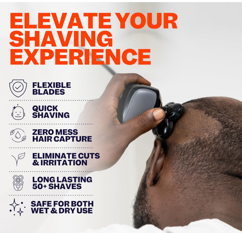 FlexSeries Official Blade 1 Pack Refills - No Irritation, Razor Bumps or Ingrown Hairs, Ultra-Sharp, Durable, ScalpSafe Design, QuickSnap Install, for 50 Shaves, Compatible with FlexSeries