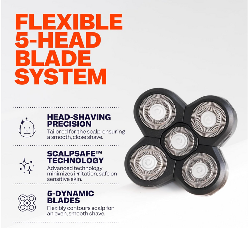 FlexSeries Official Blade 1 Pack Refills - No Irritation, Razor Bumps or Ingrown Hairs, Ultra-Sharp, Durable, ScalpSafe Design, QuickSnap Install, for 50 Shaves, Compatible with FlexSeries