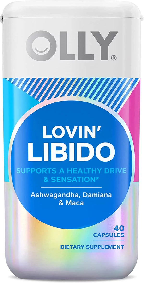 Lovin' Libido Capsules, Boost Desire and Enhance Arousal, Ashwagandha, Vegetarian Supplement - 40 Count